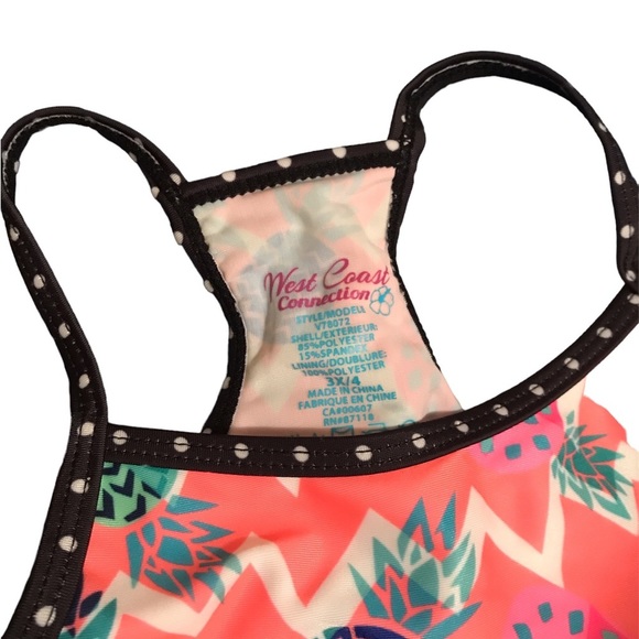 🌸5/$10🌸West Coast Connection swimsuit 3/4 year old 🌸 - Picture 3 of 3